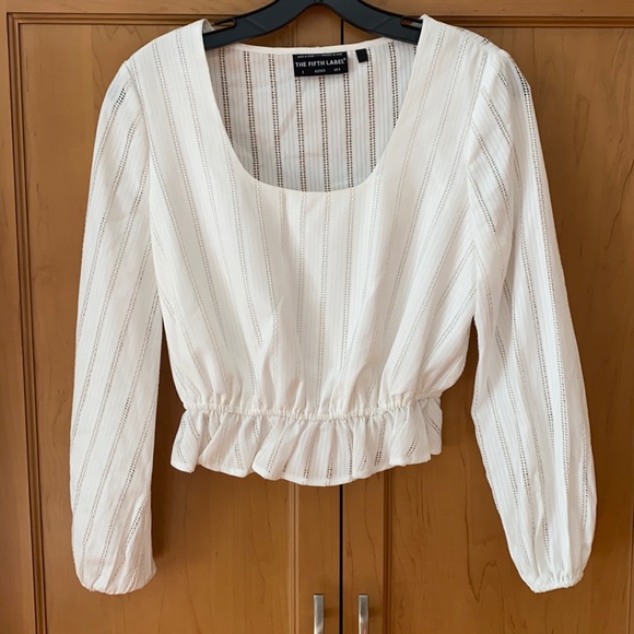 🤍 The Fifth Label White Cropped Blouse - Picture 2 of 12